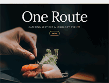 Tablet Screenshot of oneroutecatering.com